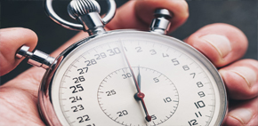 Stopwatch, symbool voor de Camper Pitstop Service